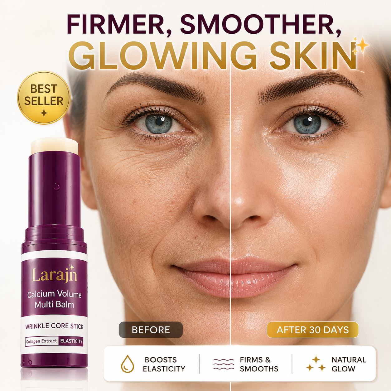 Larajn Transform Wrinkles, Fine Lines, And Tired Creases Naturally