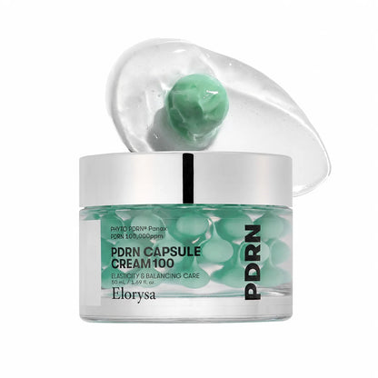 Elorysa PDRN Capsule Cream 100 – Luxury Daily Moisturizer With 100,000ppm PDRN, Hyaluronic Acid & 9 Peptides For Plump