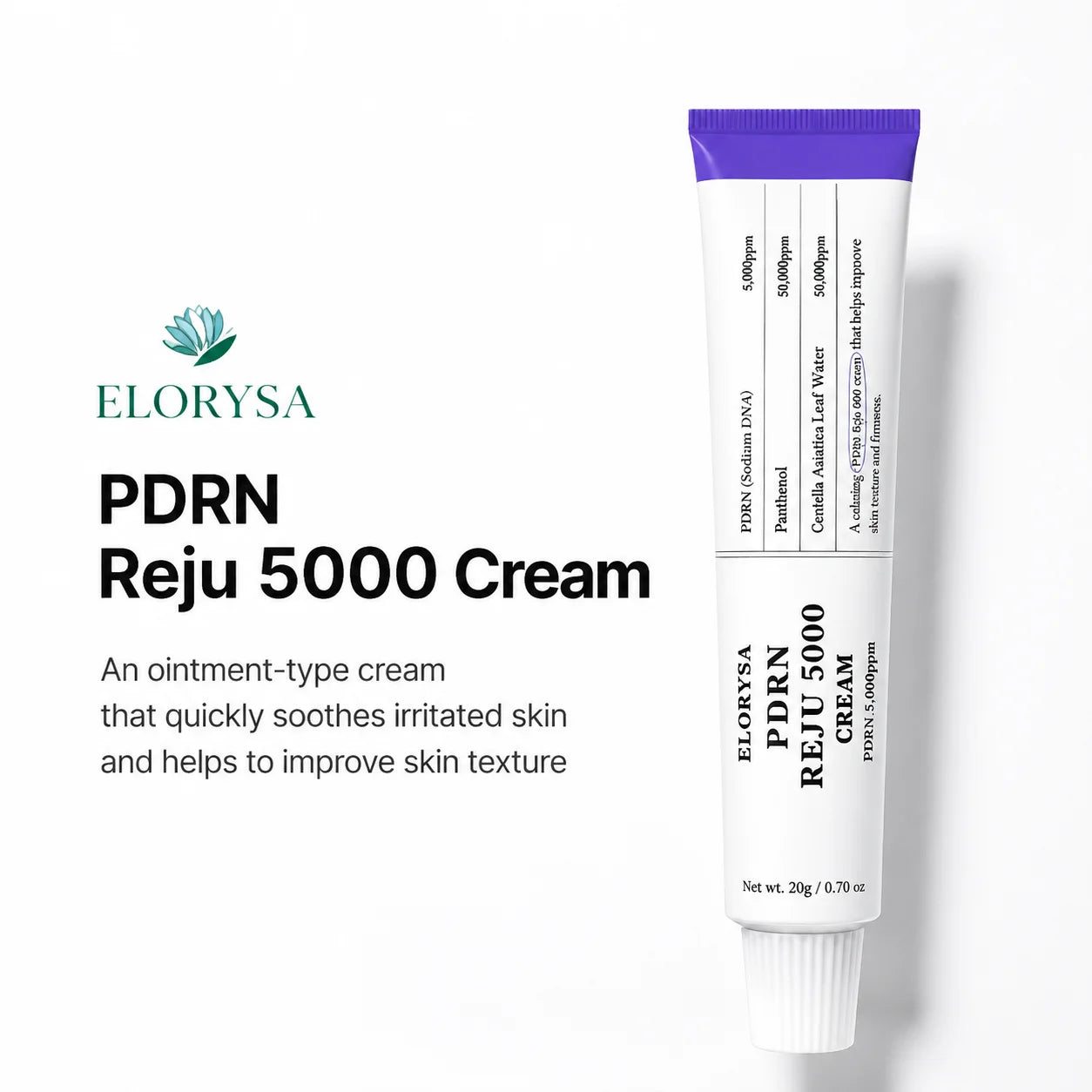 Elorysa PDRN REJU 5000 Cream: The Ultimate Skin Rejuvenation & Barrier Repair