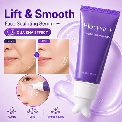 Elorysa Peptide Plumping Serum + Built-In Gua Sha — Visibly Smooth, Firm & Revive Tired-Looking Skin