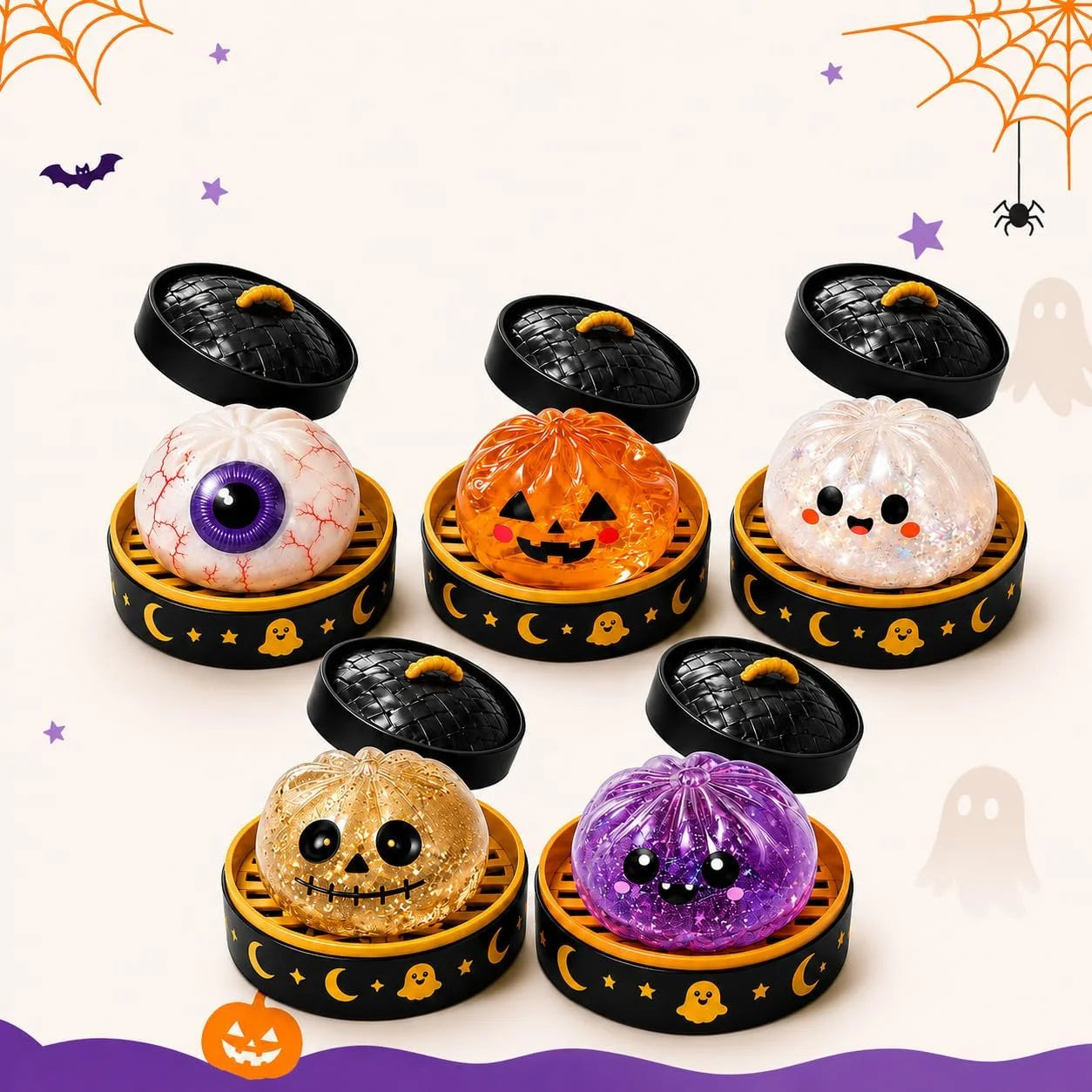 Elorysa Halloween Slow-Rise Squishy 🎃 Spooky-Cute Sensory Gift & Party Favor