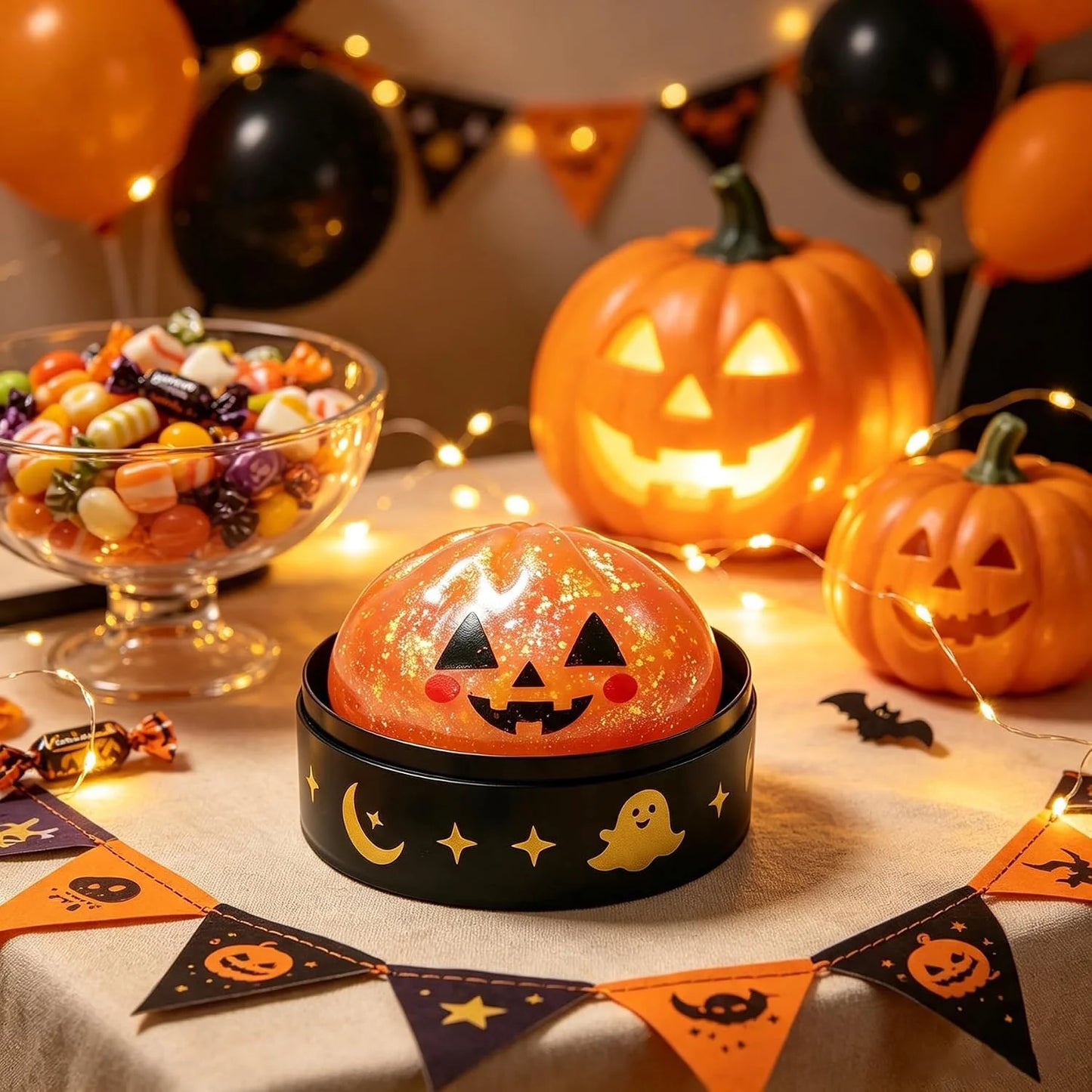 Elorysa Halloween Slow-Rise Squishy 🎃 Spooky-Cute Sensory Gift & Party Favor