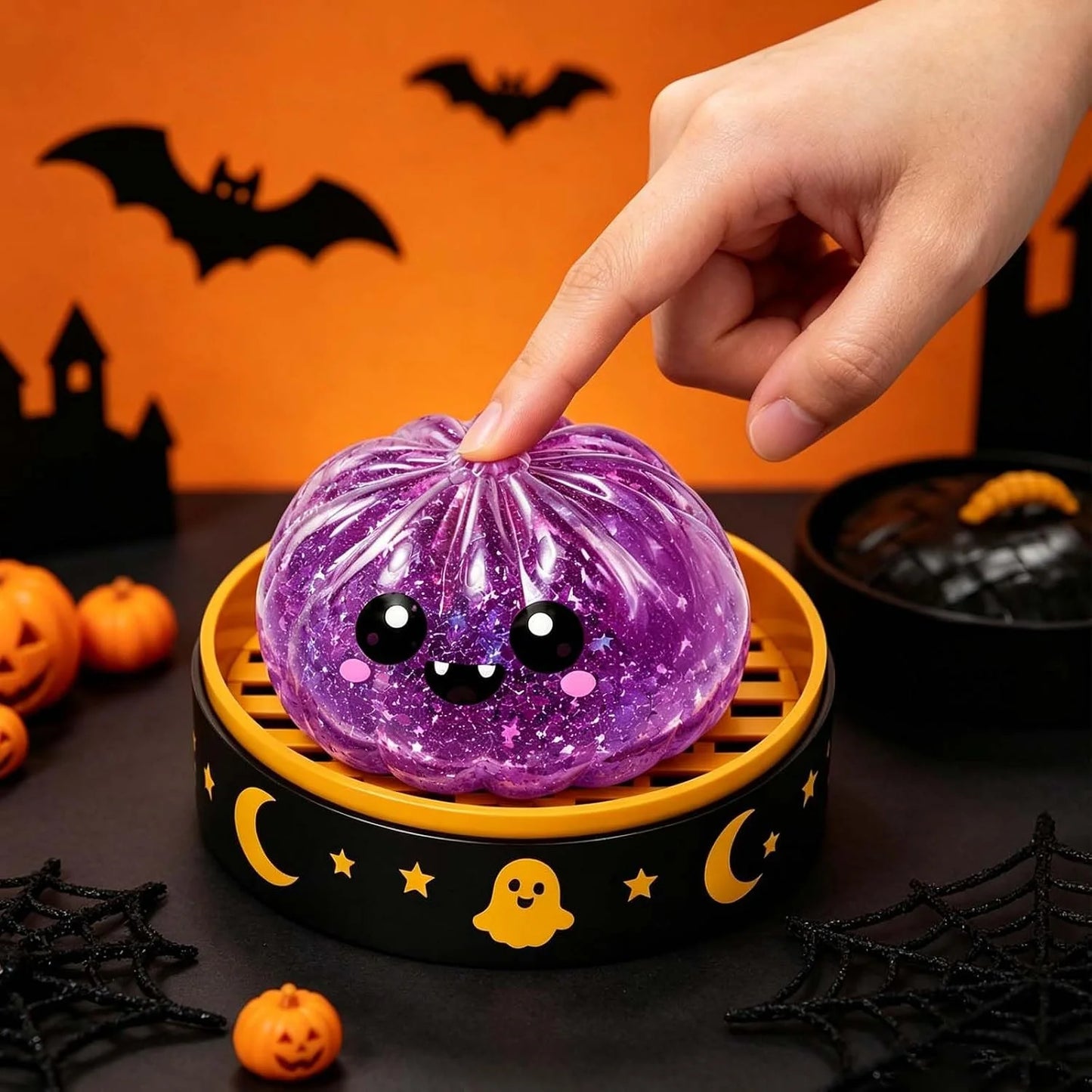Elorysa Halloween Slow-Rise Squishy 🎃 Spooky-Cute Sensory Gift & Party Favor