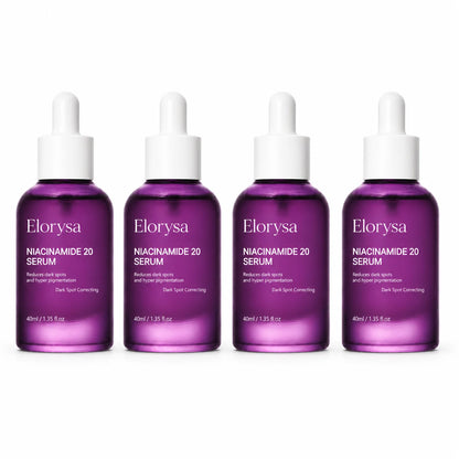Elorysa 20% Niacinamide Dark Spot Correcting Serum for Face,Fade Dark Spots. Reveal Your Glow