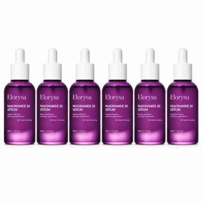 Elorysa 20% Niacinamide Dark Spot Correcting Serum for Face,Fade Dark Spots. Reveal Your Glow