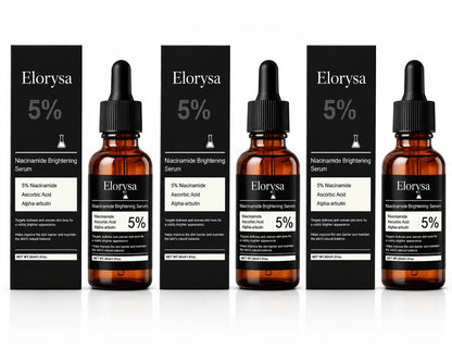 Elorysa Vitamin C + 5% Niacinamide Brightening Serum — Fade the Look of Dark Spots & Reveal Even, Glowing Skin