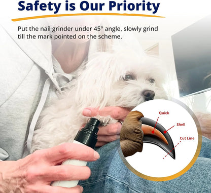 Elorysa Pet Nail Grinder | Whisper Quiet Dog Nail Grinder