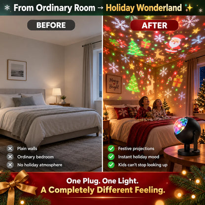 🎃🎄 Elorysa™ HD Holiday Projector Light – Halloween & Christmas Magic in Seconds