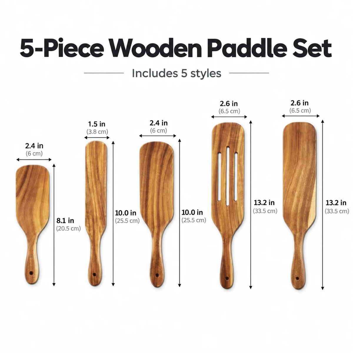 Elorysa™ Small Leaf Acacia Wood Utensil Set 🌿 Cook Beautifully, Naturally