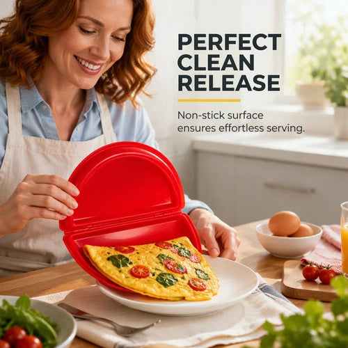 🍳 NEW 2-in-1 Microwave Omelet Maker & Egg Cooker – Quick Breakfast Tool