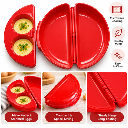 🍳 NEW 2-in-1 Microwave Omelet Maker & Egg Cooker – Quick Breakfast Tool