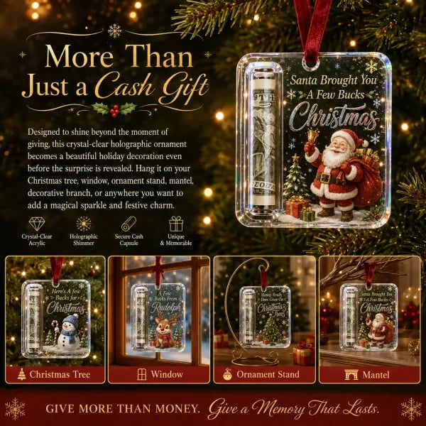 🎄Christmas Cash Gift Ornament- Make Cash Feel Like A Real Christmas Gift💵