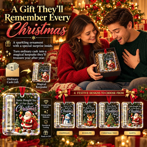 🎄Christmas Cash Gift Ornament- Make Cash Feel Like A Real Christmas Gift💵