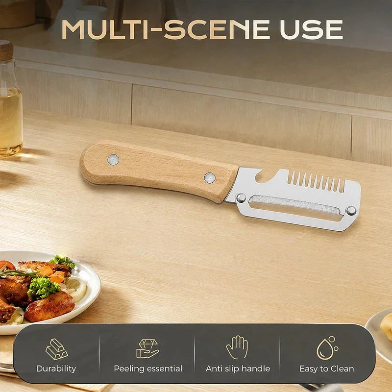✨🏆Hot Sale 🔥 Elorysa™ 3-in-1 Zero-Snag Vegetable Peeler – Tough Skins Off Fast, Less Food Wasted