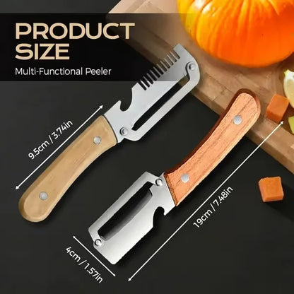 ✨🏆Hot Sale 🔥 Elorysa™ 3-in-1 Zero-Snag Vegetable Peeler – Tough Skins Off Fast, Less Food Wasted