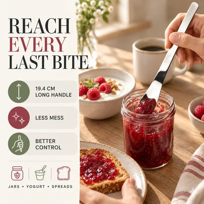 🥄🏆Hot Sale Long-Handle Stainless Steel Dessert Spoon