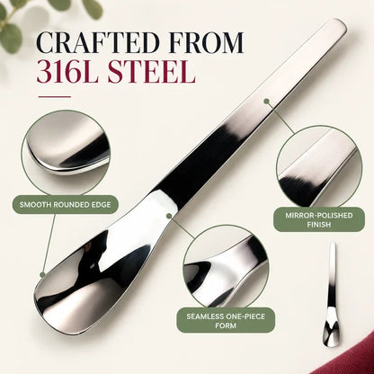 🥄🏆Hot Sale Long-Handle Stainless Steel Dessert Spoon