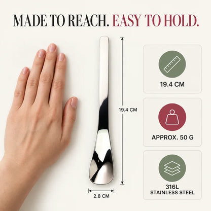 🥄🏆Hot Sale Long-Handle Stainless Steel Dessert Spoon