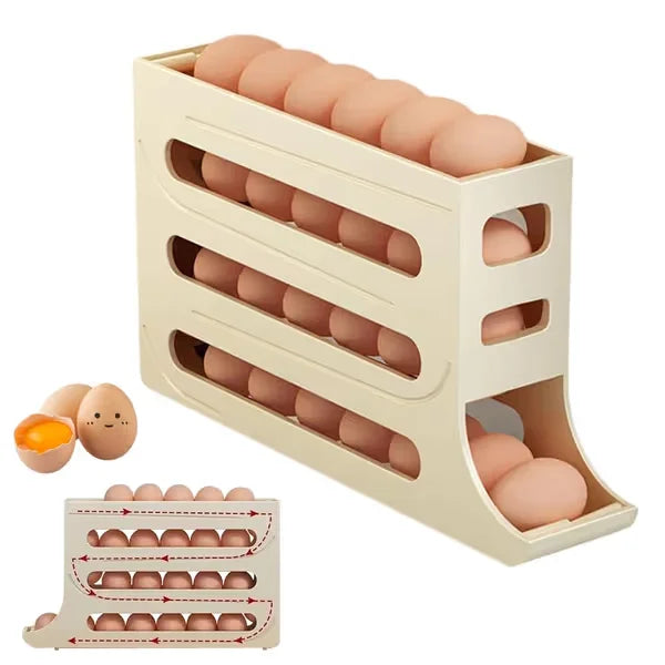 Elorysa automatic rolling egg organizer slope design