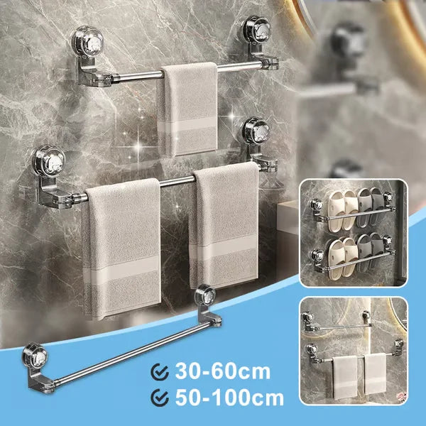 ✨ Elorysa™ Adjustable Suction Cup Towel Bar — No Drilling, Less Clutter!