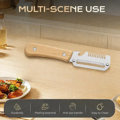 ✨NEW Elorysa™ 3-in-1 Zero-Snag Vegetable Peeler – Tough Skins Off Fast, Less Food Wasted