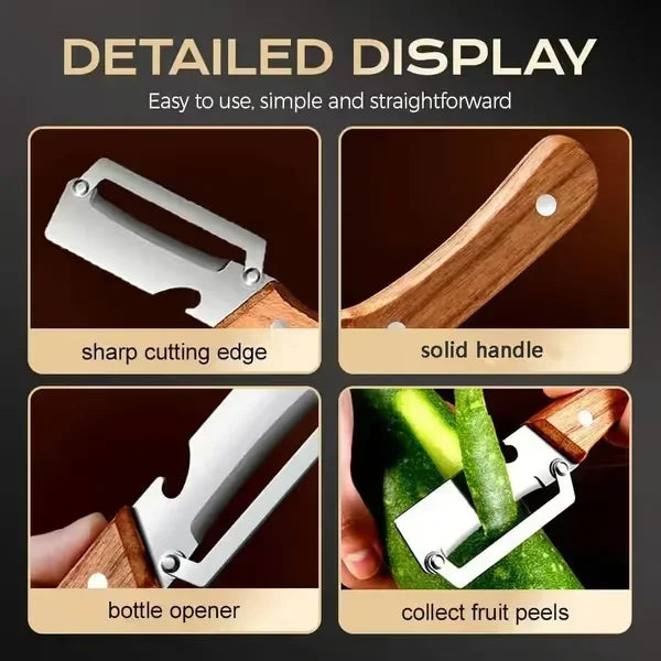✨NEW Elorysa™ 3-in-1 Zero-Snag Vegetable Peeler – Tough Skins Off Fast, Less Food Wasted